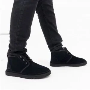 UGG | Shoes | Ugg Neumel Black Suede Leather Shearling Lace  display picture 2